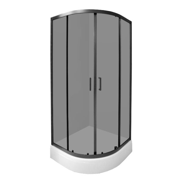 MADERA POLUKRUŽNA TUŠ KABINA SA KADOM 90 X 90 X 204 CM