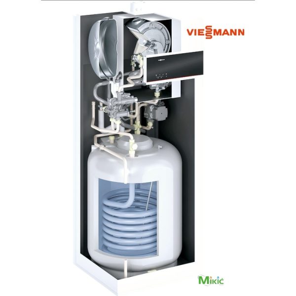 Vitodens 111-F tip B1SF, 3,2-25kw  kompaktnikondenzacijski plinski kotao s integriranimspremnikom 130 litara