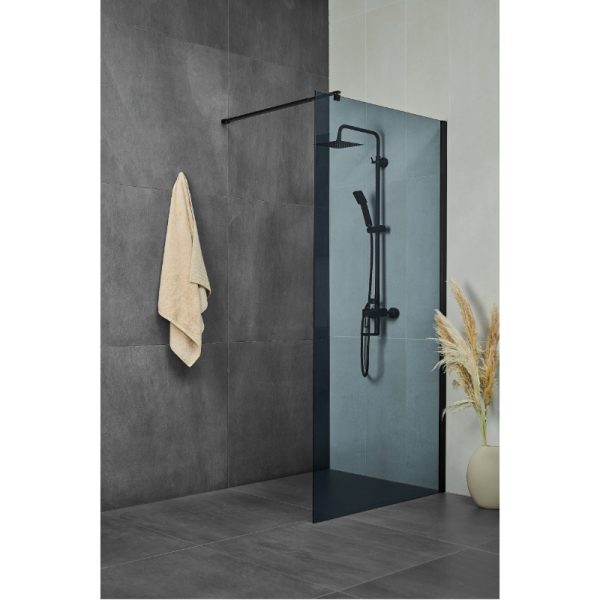 VETRO BLACK  80x200 cm TUŠ STIJENA, FIX