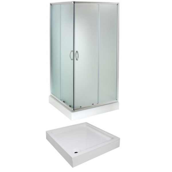 TUŠ KABINA EVORA KVADRATNA 90 X 90 X 200 CM KOMPLET SA KADOM